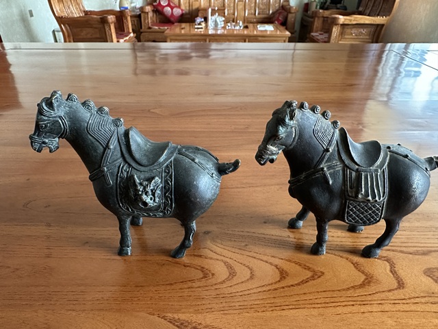 古玩雜項銅馬擺件真品鑒賞圖