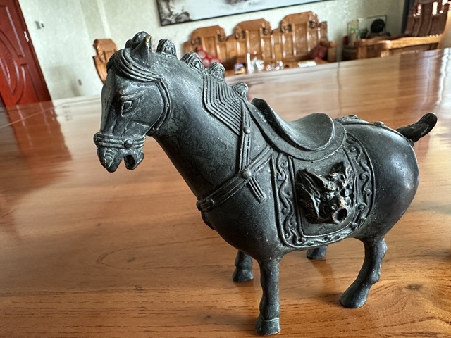 古玩雜項銅馬擺件真品鑒賞圖