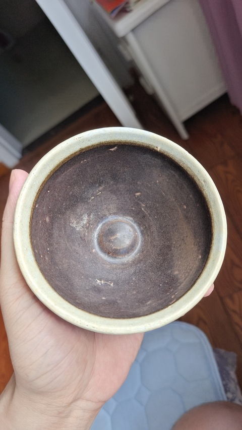 古玩陶瓷宋代·贛州窯黑釉白覆輪盞拍賣，當(dāng)前價格6888元