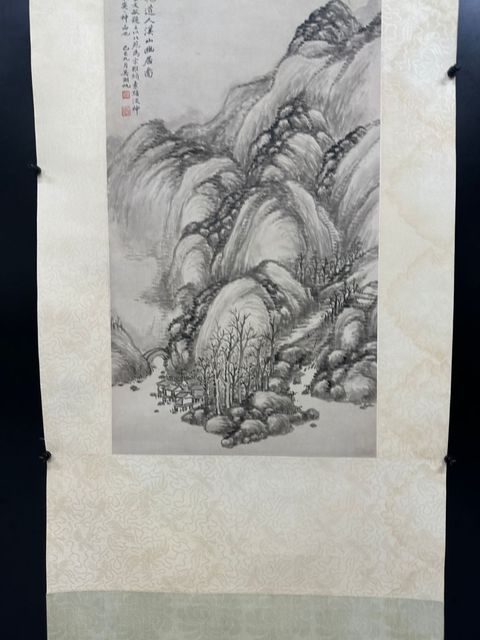 古玩字畫溪山幽居圖真品鑒賞圖