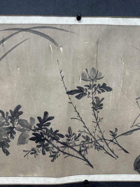 古玩字畫(huà)陳道復(fù)(群芳圖)款手卷真品鑒賞圖