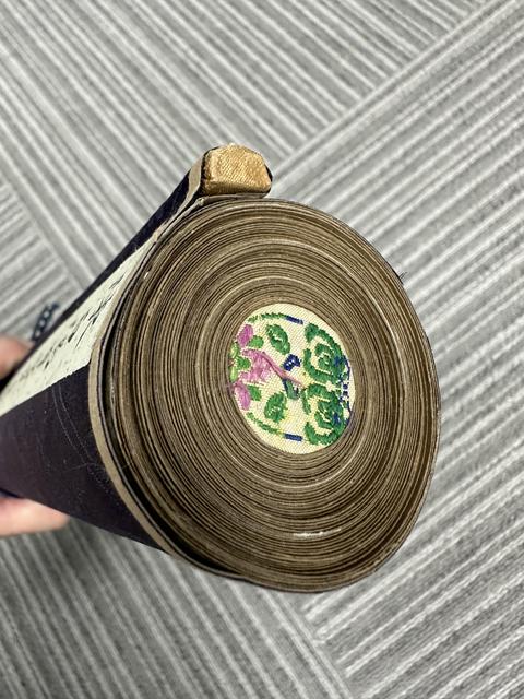 古玩字畫(huà)陳道復(fù)(群芳圖)款手卷真品鑒賞圖