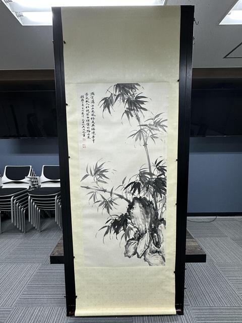 古玩字畫風竹圖真品鑒賞圖