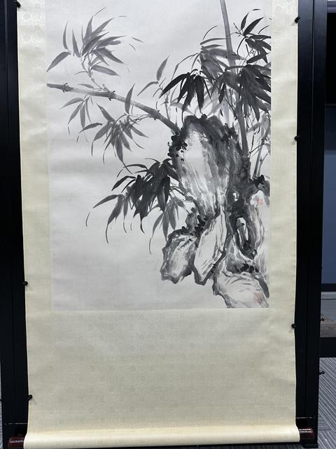 古玩字畫風竹圖真品鑒賞圖