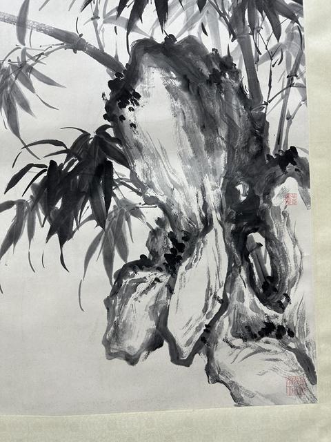 古玩字畫風竹圖真品鑒賞圖