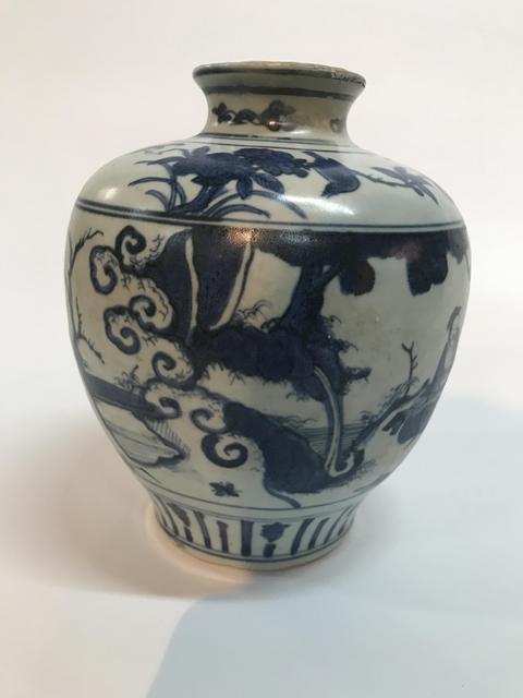 古玩陶瓷青花罐真品鑒賞圖