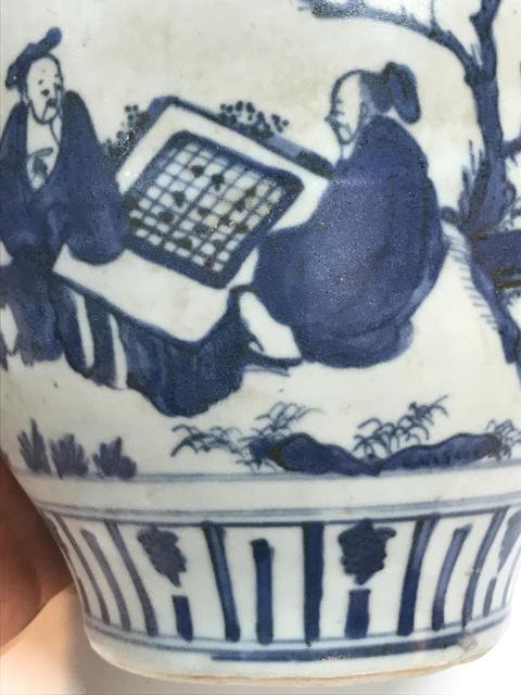 古玩陶瓷青花罐真品鑒賞圖