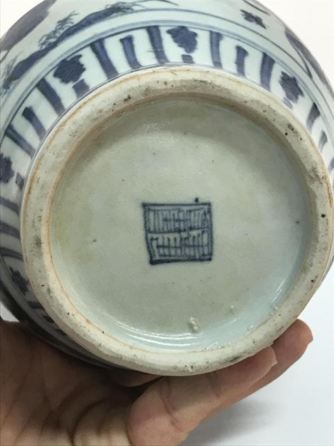 古玩陶瓷青花罐真品鑒賞圖