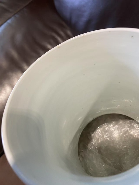 古玩陶瓷鳳凰牡丹紋五彩觀音瓶真品鑒賞圖
