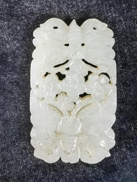 古玩玉器蝴蝶玉佩真品鑒賞圖