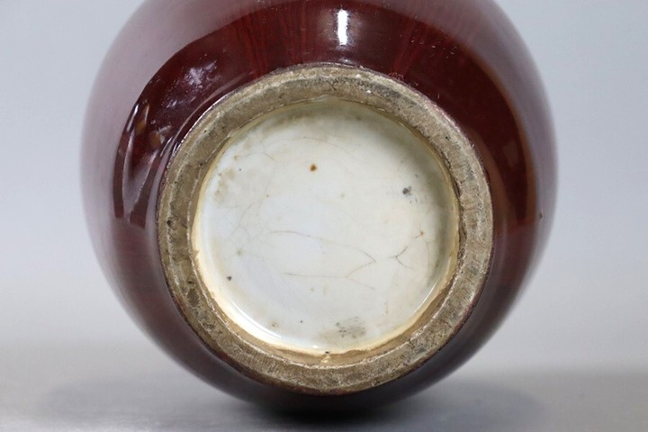 古玩陶瓷民國(guó) 鈞紅釉太白尊真品鑒賞圖