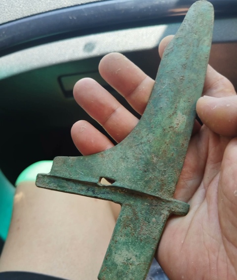 古玩銅器青銅戈真品鑒賞圖