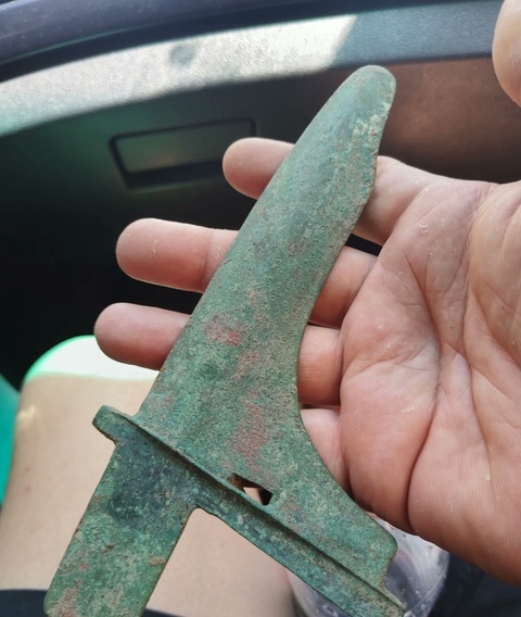 古玩銅器青銅戈真品鑒賞圖