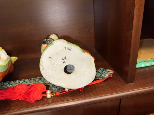 古玩陶瓷創匯粉彩福祿壽真品鑒賞圖