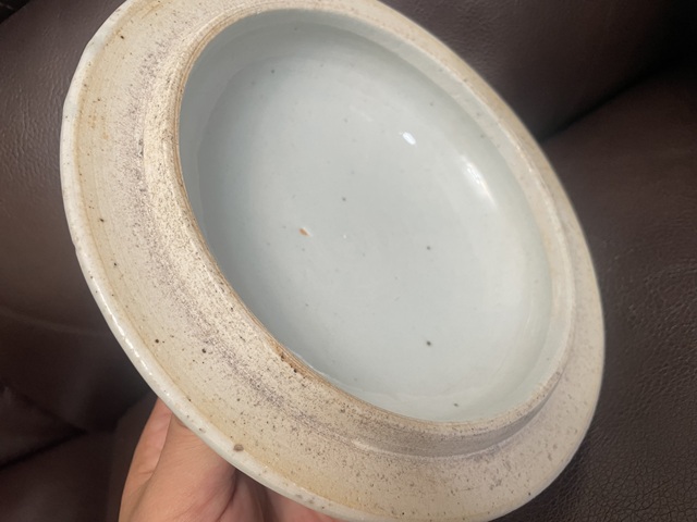 古玩陶瓷纏枝花卉紋青花四系粥罐真品鑒賞圖