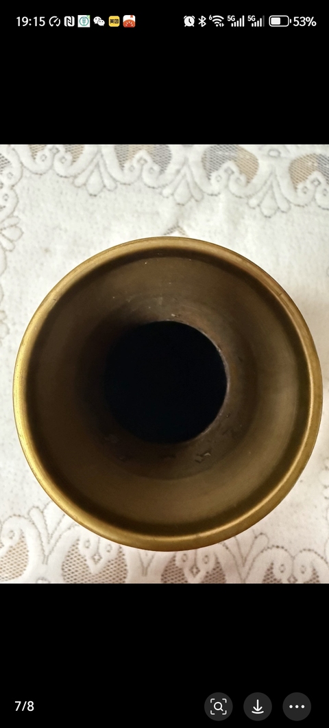 古玩陶瓷花卉紋觀音瓶真品鑒賞圖