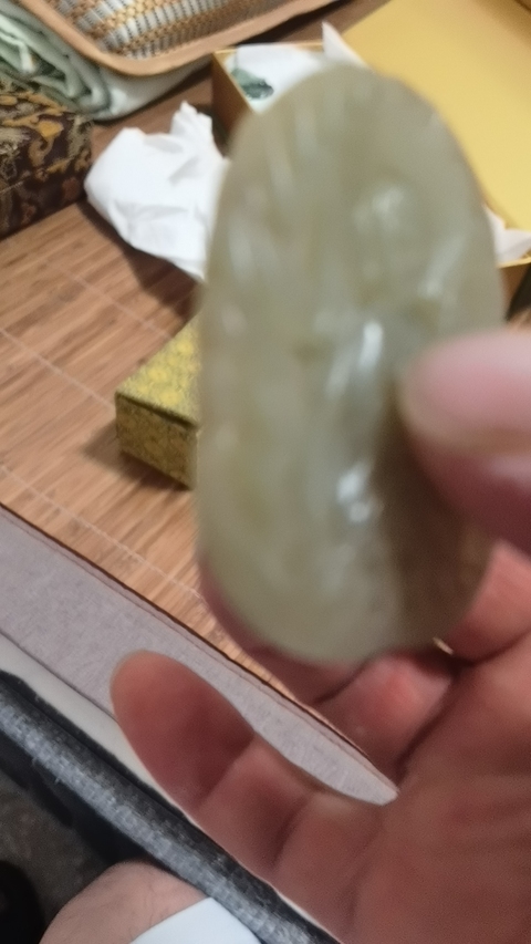 古玩玉器和田玉牌真品鑒賞圖