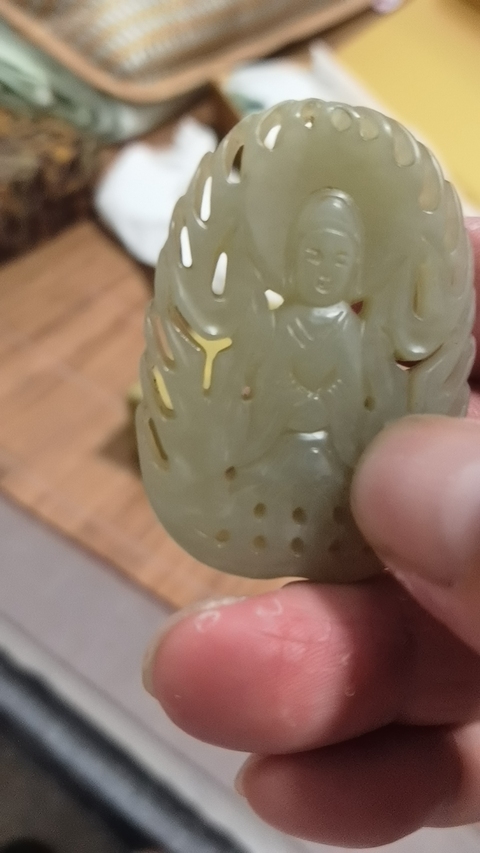 古玩玉器和田玉牌真品鑒賞圖