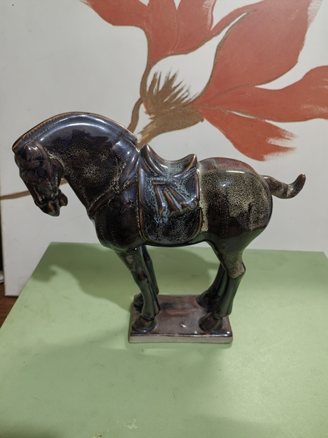 古玩陶瓷立馬俑真品鑒賞圖