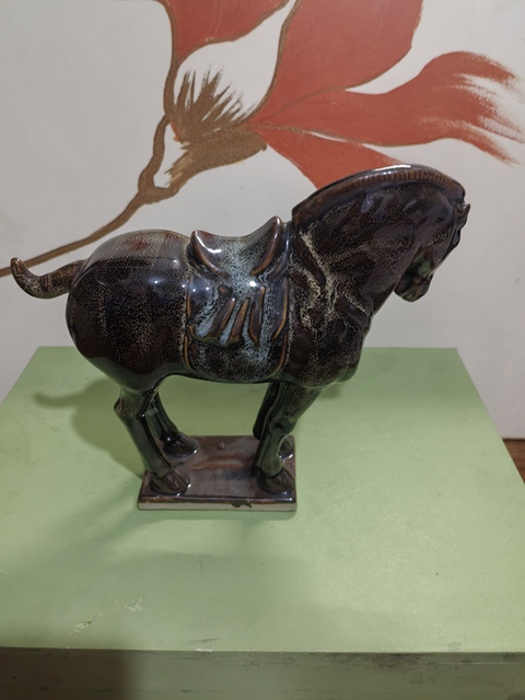 古玩陶瓷立馬俑真品鑒賞圖