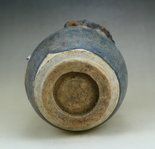 古玩陶瓷精品:宋元西壩窯黑釉貼塑龍紋罐(收藏品質)拍賣,當前價格1元