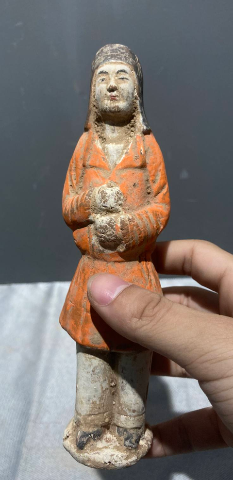 古玩陶瓷人物陶俑真品鑒賞圖