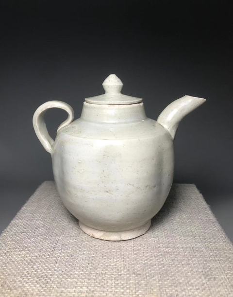 古玩陶瓷北宋，青白釉瓜楞壺拍賣，當前價格3000元