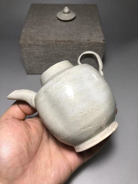 古玩陶瓷北宋，青白釉瓜楞壺拍賣，當前價格3000元