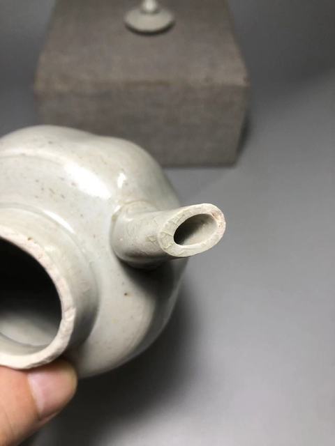 古玩陶瓷北宋，青白釉瓜楞壺拍賣，當前價格3000元