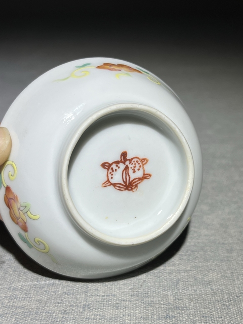 古玩陶瓷道光三多粉彩小碟拍賣,當前價格2500元