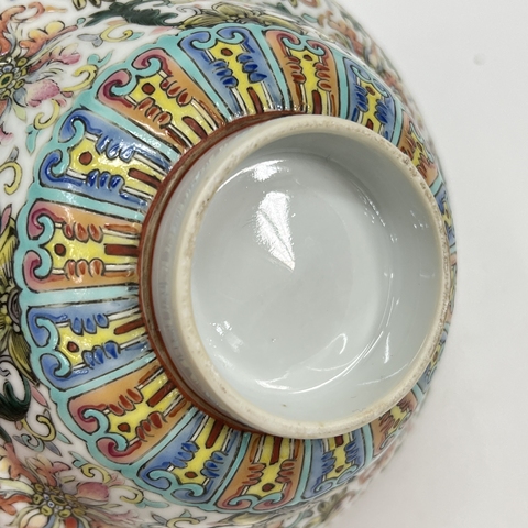 古玩陶瓷晚清粉彩碗真品鑒賞圖