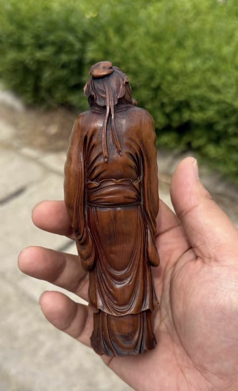 古玩雜項精品·木雕人物像拍賣,當前價格12000元