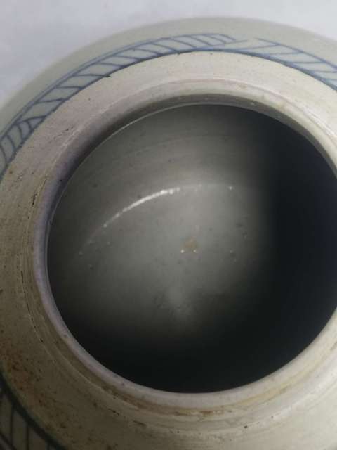 古玩陶瓷青花山水人物紋罐真品鑒賞圖