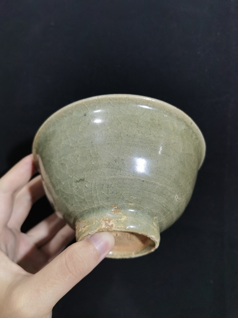 古玩陶瓷元龍泉青瓷撇口碗拍賣,當前價格0元