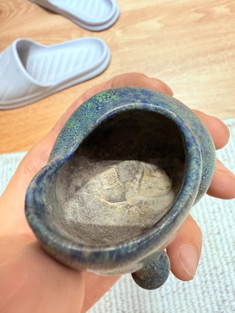 古玩陶瓷爐鈞釉法螺真品鑒賞圖