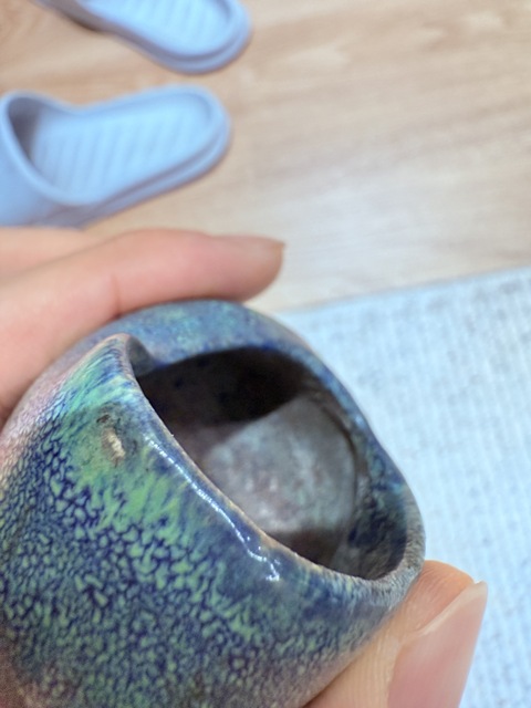 古玩陶瓷爐鈞釉法螺真品鑒賞圖