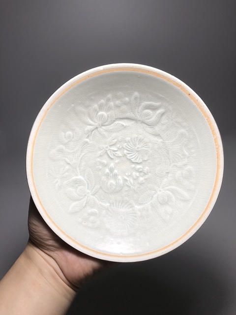 古玩陶瓷【頂級(jí)館藏級(jí)精品】宋 青白瓷模印荷蓮紋盤(pán)【收藏價(jià)值極高】拍賣，當(dāng)前價(jià)格0元