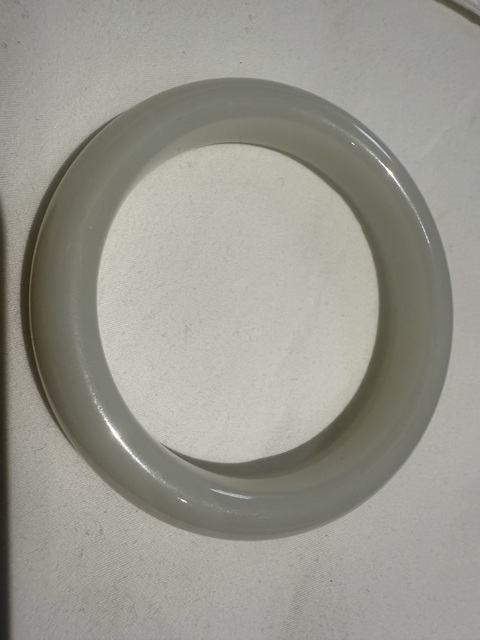 古玩玉器白玉手鐲真品鑒賞圖