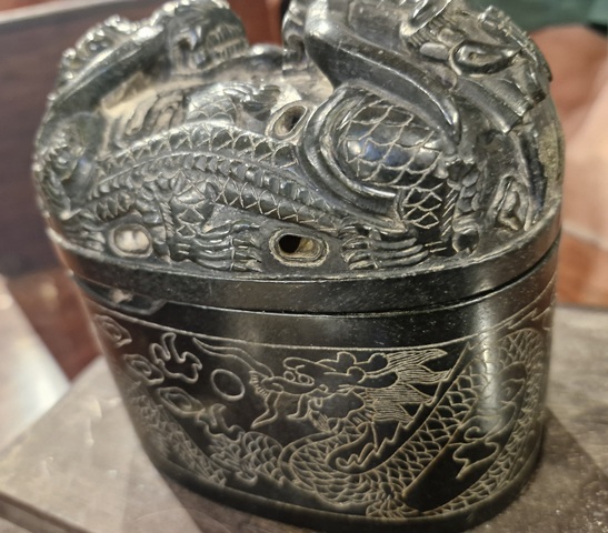 古玩玉器仿古龍紋印真品鑒賞圖