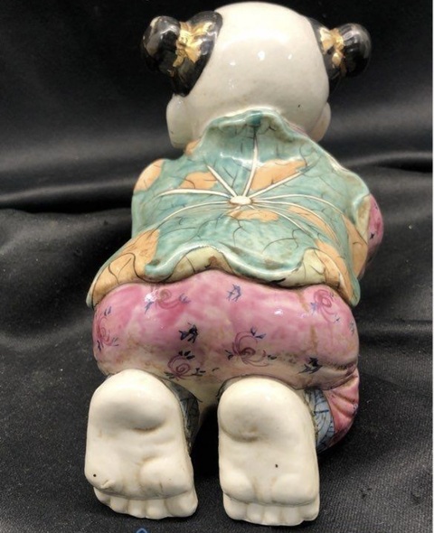 古玩陶瓷孩兒枕真品鑒賞圖