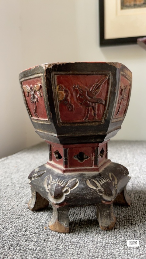 古玩雜項(xiàng)貢臺盒真品鑒賞圖