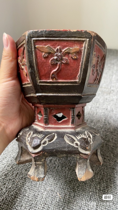 古玩雜項(xiàng)貢臺盒真品鑒賞圖