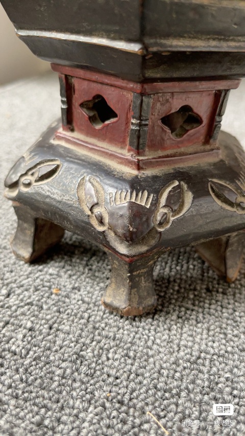 古玩雜項(xiàng)貢臺盒真品鑒賞圖