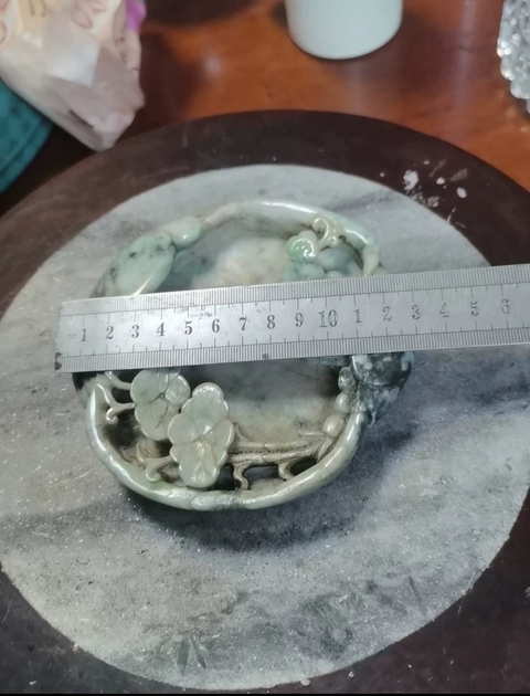古玩玉器翡翠洗真品鑒賞圖