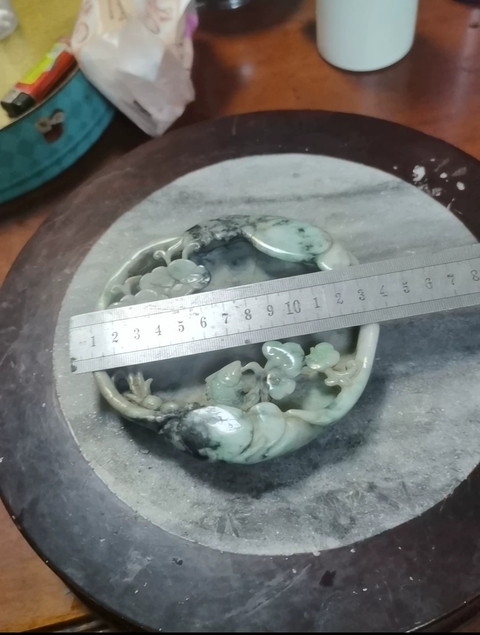 古玩玉器翡翠洗真品鑒賞圖