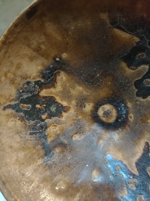 古玩陶瓷吉州窯三鳳紋茶盞真品鑒賞圖