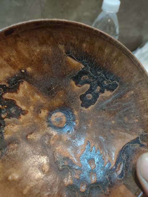 古玩陶瓷吉州窯三鳳紋茶盞真品鑒賞圖