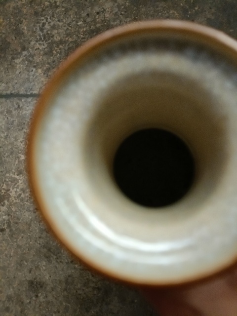 古玩陶瓷綠哥釉棒槌瓶真品鑒賞圖