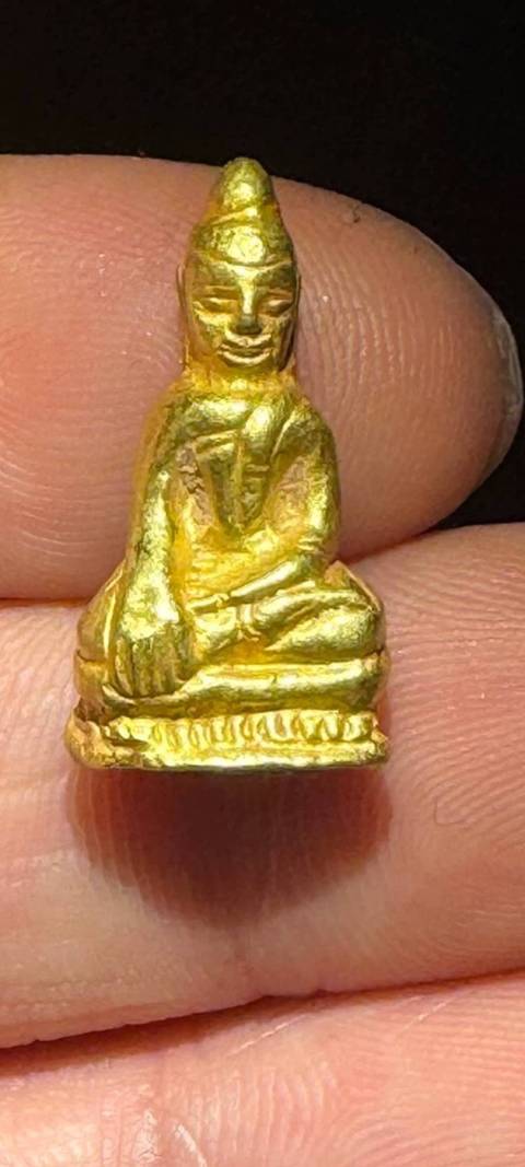 古玩雜項遼金時期黃金寸佛真品鑒賞圖