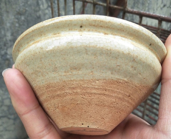 古玩陶瓷贛州窯白釉茶盞真品鑒賞圖